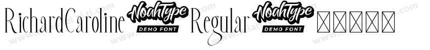 RichardCaroline-Regular字体转换