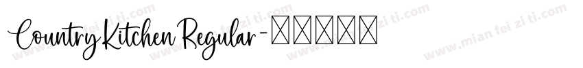CountryKitchenRegular字体转换