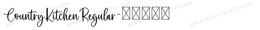 CountryKitchenRegular字体转换