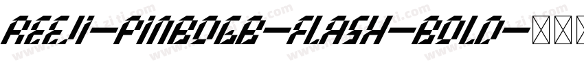 REEJI-PinboGB-Flash-Bold字体转换