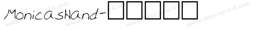 MonicasHand字体转换