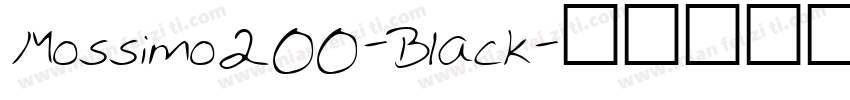 Mossimo200-Black字体转换