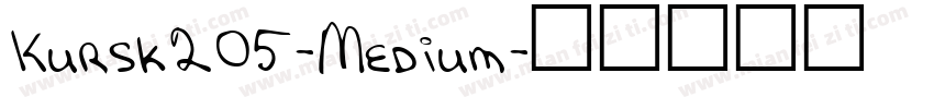 Kursk205-Medium字体转换