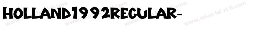 Holland1992regular字体转换