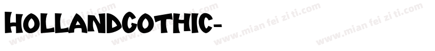 HollandGothic字体转换