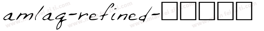 amlaq-refined字体转换