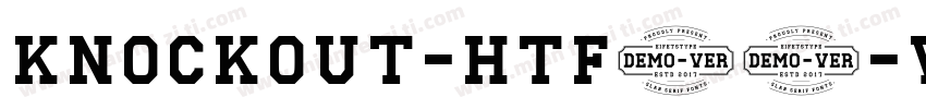 knockout-htf50-welte字体转换