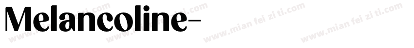 Melancoline字体转换