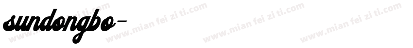 sundongbo字体转换