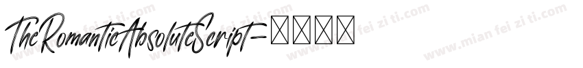 TheRomanticAbsoluteScript字体转换