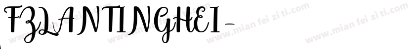 FZLANTINGHEI字体转换