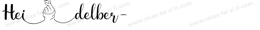 Heidelber字体转换