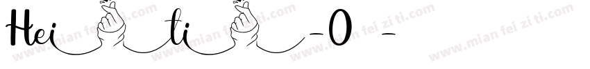 Heiti-03字体转换