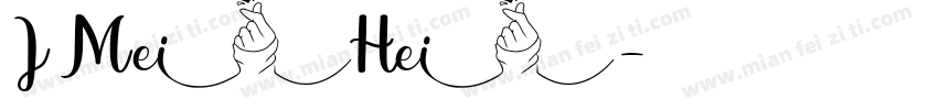 JMeiHei字体转换