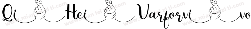 QiHeiVarforvivo字体转换