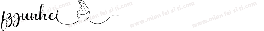 fzjunhei字体转换