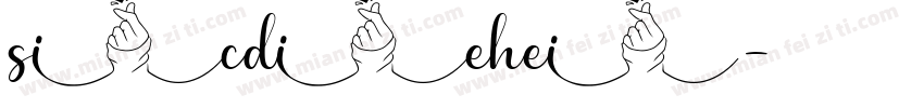 sicdiehei字体转换