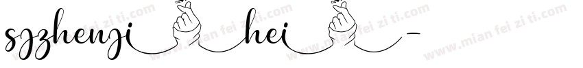 sjzhenjihei字体转换