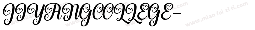 JIYANGCOLLEGE字体转换