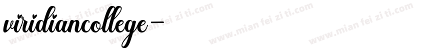 viridiancollege字体转换