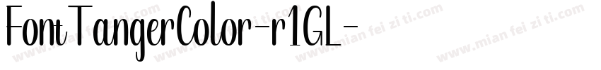FontTangerColor-r1GL字体转换