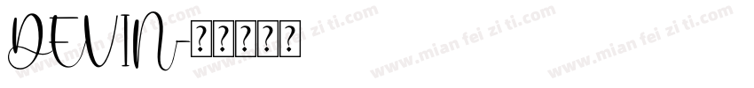 DEVIN字体转换