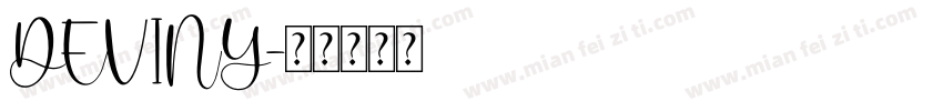 DEVINY字体转换