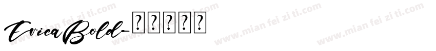 EricaBold字体转换