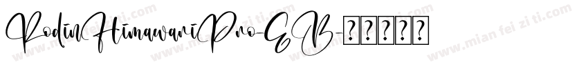 RodinHimawariPro-EB字体转换