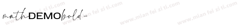 math5bold字体转换