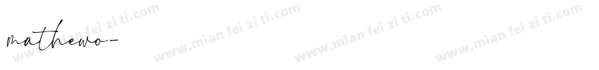 mathewo字体转换