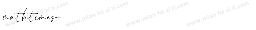 mathtimes字体转换