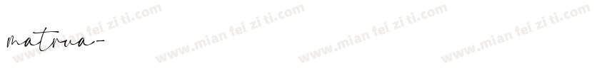 matrua字体转换