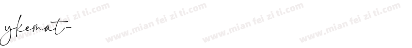 ykemat字体转换