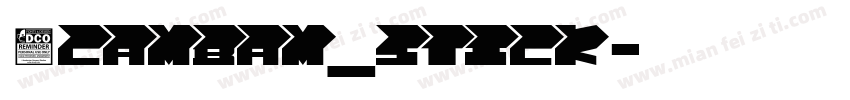 1CamBam_Stick字体转换