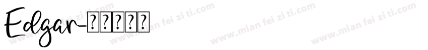 Edgar字体转换