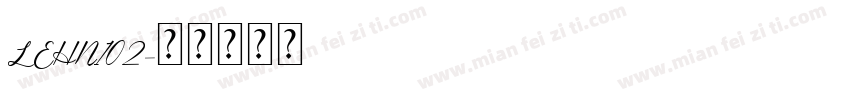 LEHN102字体转换
