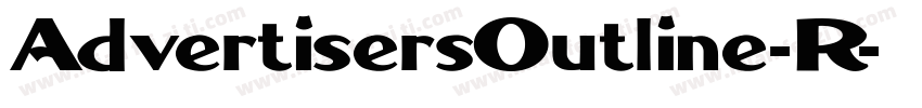 AdvertisersOutline-R字体转换