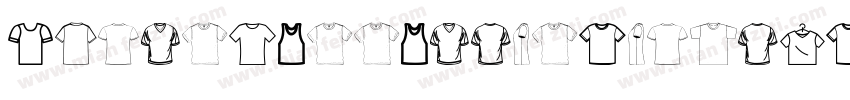 ShirtLettersltalicsMax字体转换