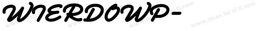 WIERDOWP字体转换