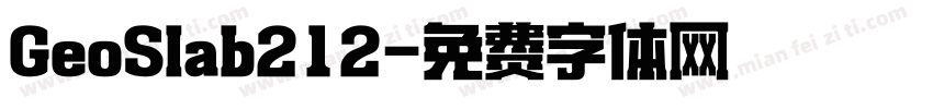 GeoSlab212字体转换