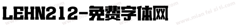 LEHN212字体转换