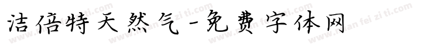 洁倍特天然气字体转换