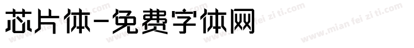 芯片体字体转换