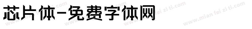 芯片体字体转换