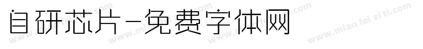 自研芯片字体转换