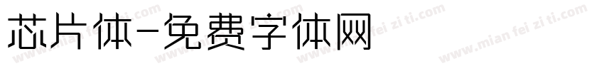 芯片体字体转换