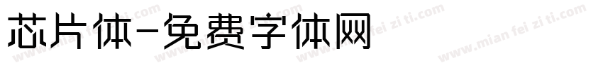 芯片体字体转换