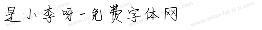 是小李呀字体转换
