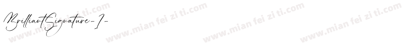 BrilliantSignature-1字体转换
